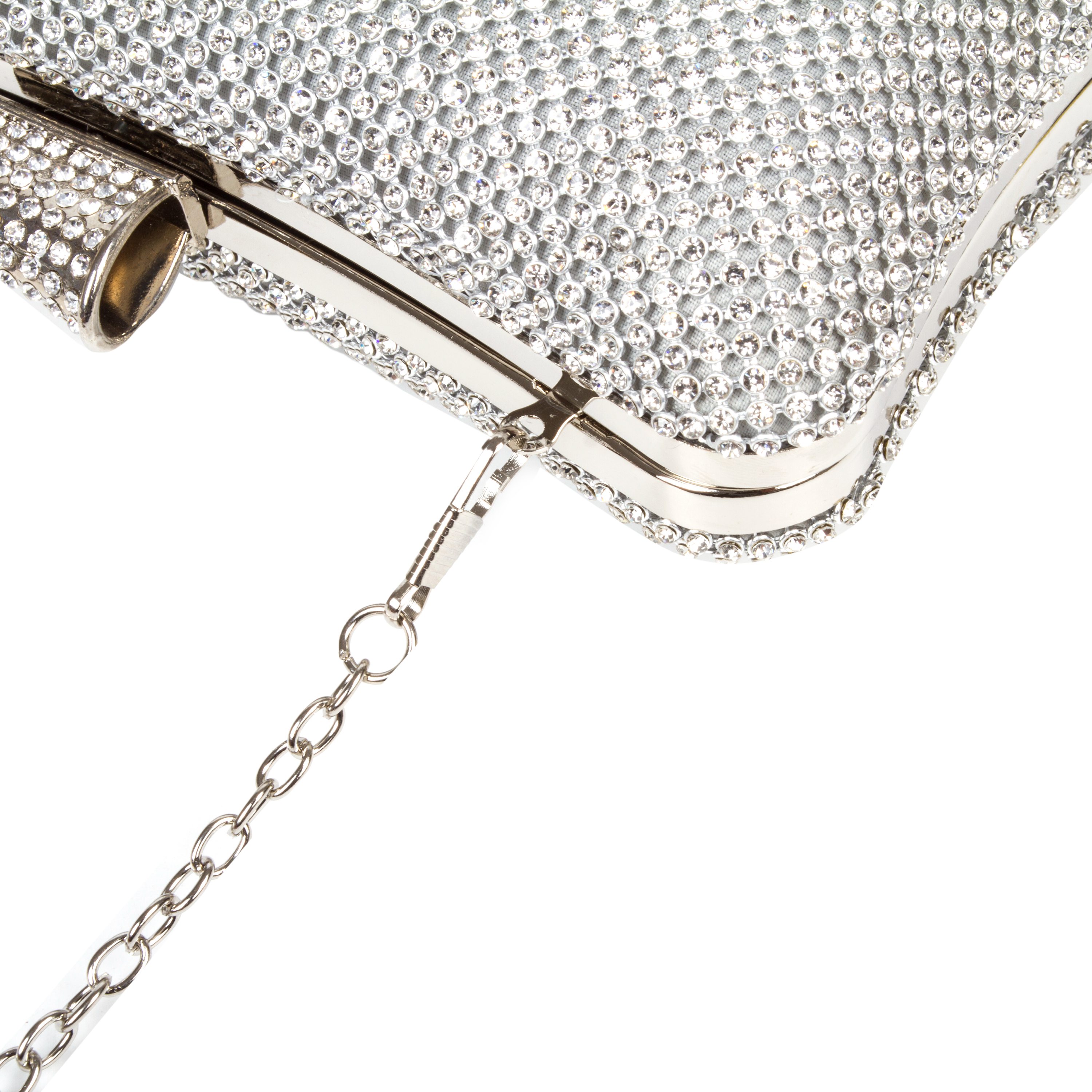 Abendtasche Damen Blumen Kette Shiny Handtasche Umhängetasche für Hochzeit Party