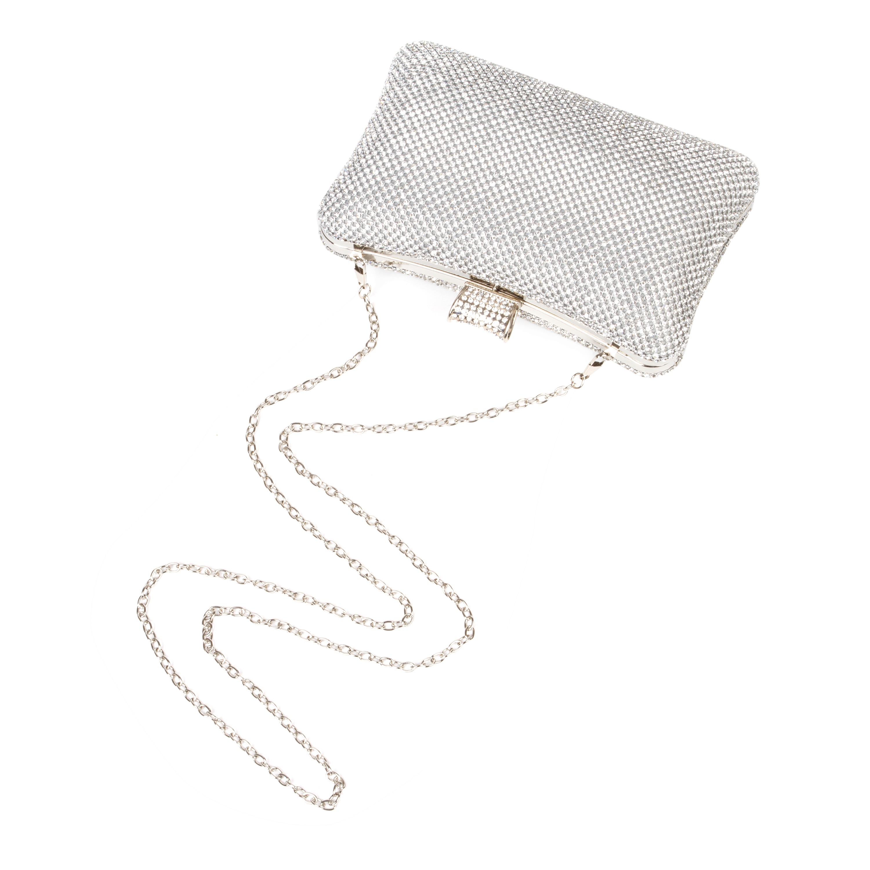 Abendtasche Damen Blumen Kette Shiny Handtasche Umhängetasche für Hochzeit Party