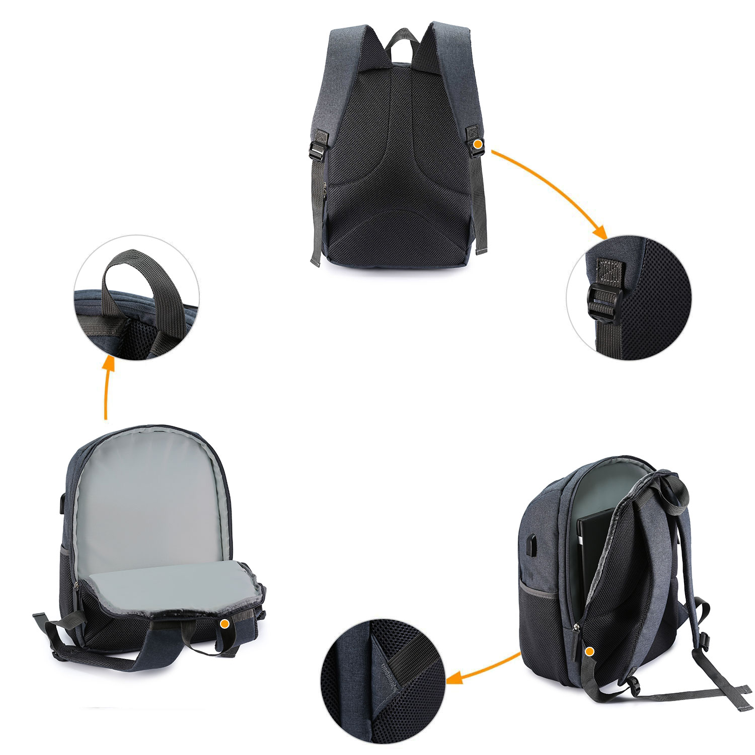 Camera Bag Backpack Photography Bag with Tripod Holder for DSLR SLR Waterproof