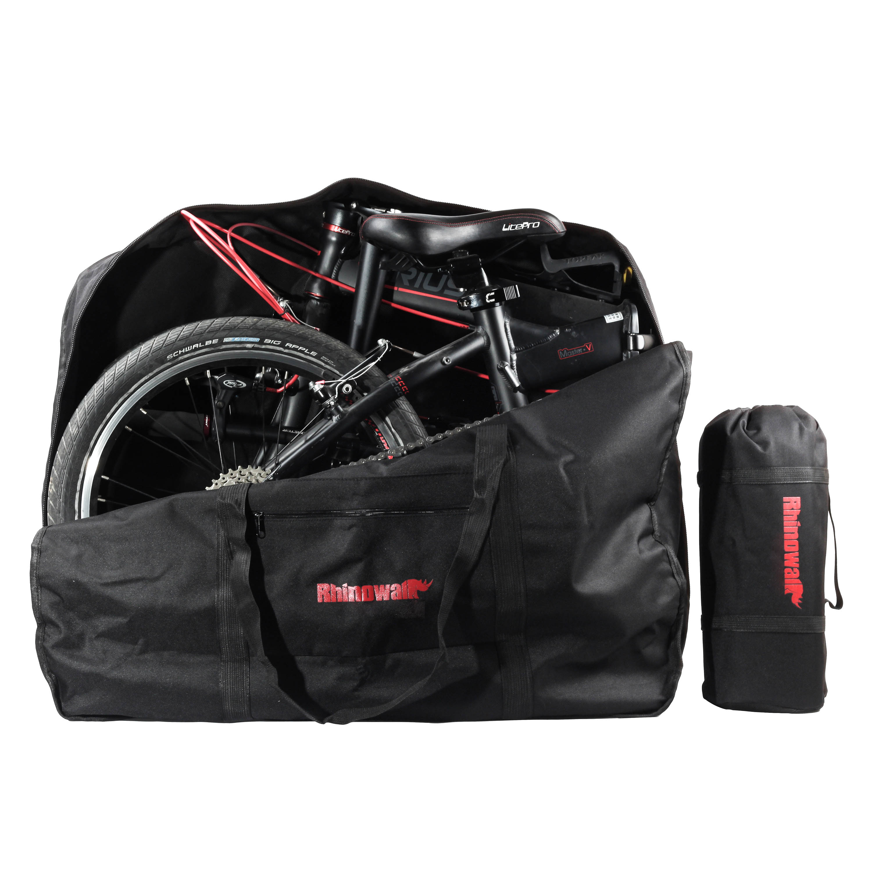 Bike Travel Bag Transport Case for 14"-20" Folding Bicycle Storage Carry Luggage