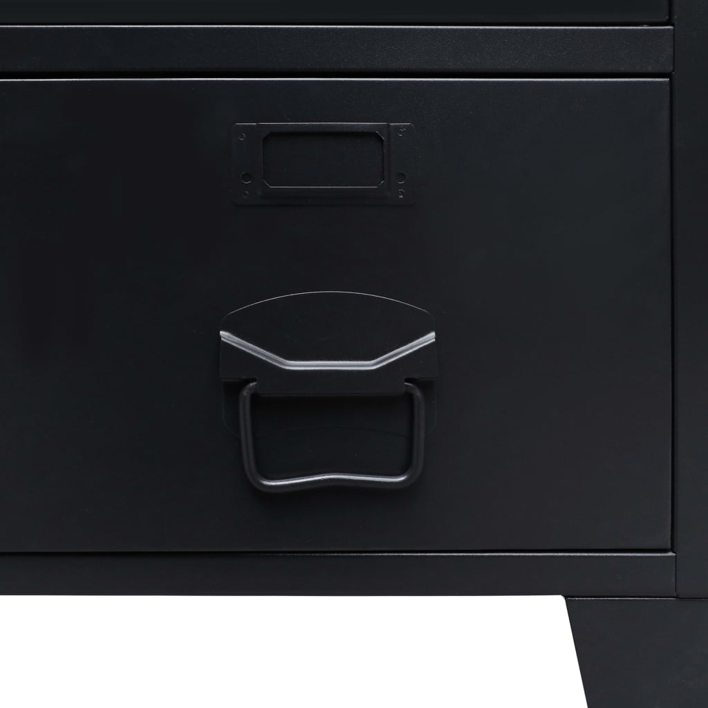Industrie-Stil Umkleideschrank Metallschrank Metallspind Fächerschrank Schwarz - Bild 64 von 67