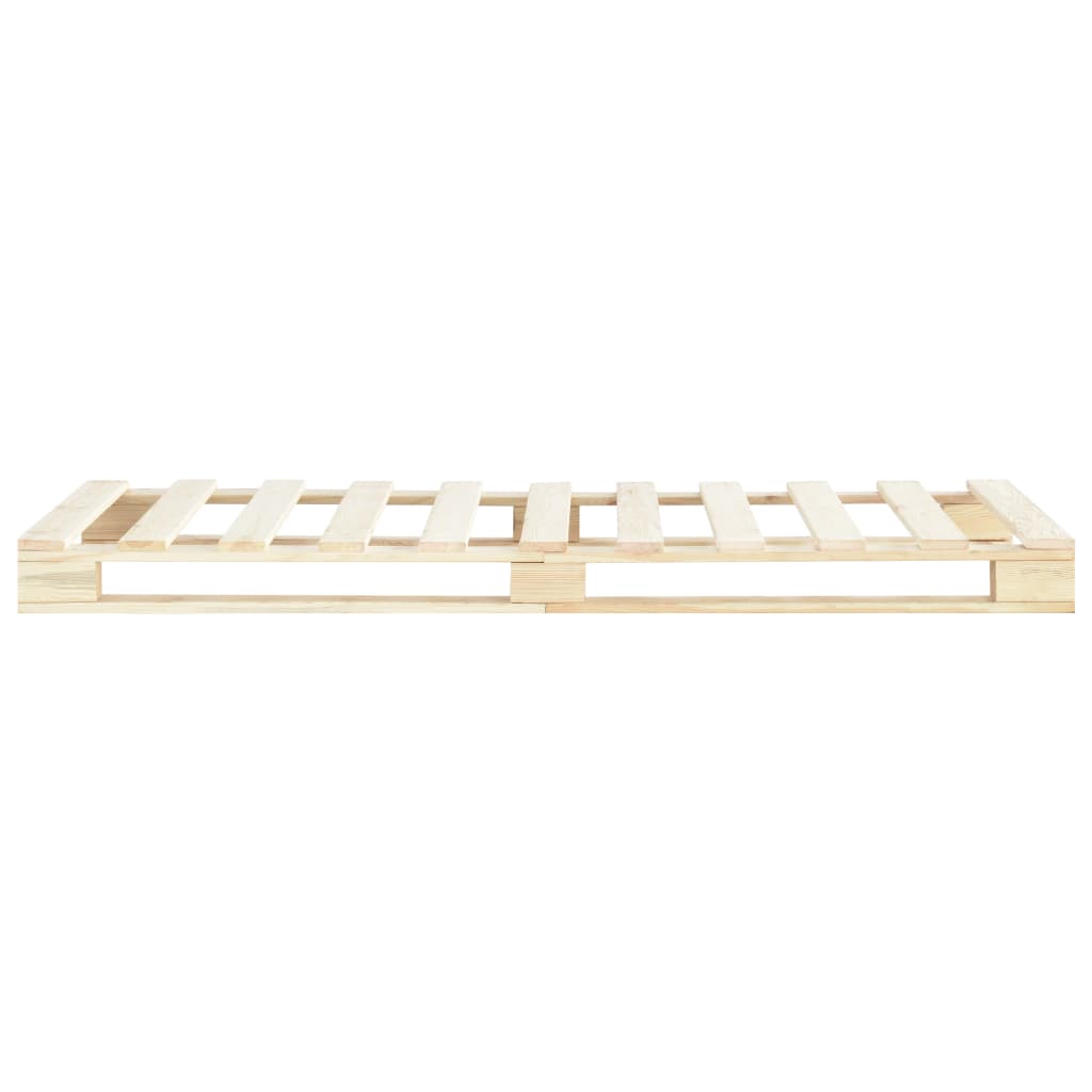 Einzelbett Kiefer-Massivholz Bettgestell Palettenbett Holzbett Bett 90x200 cm - Bild 39 von 56