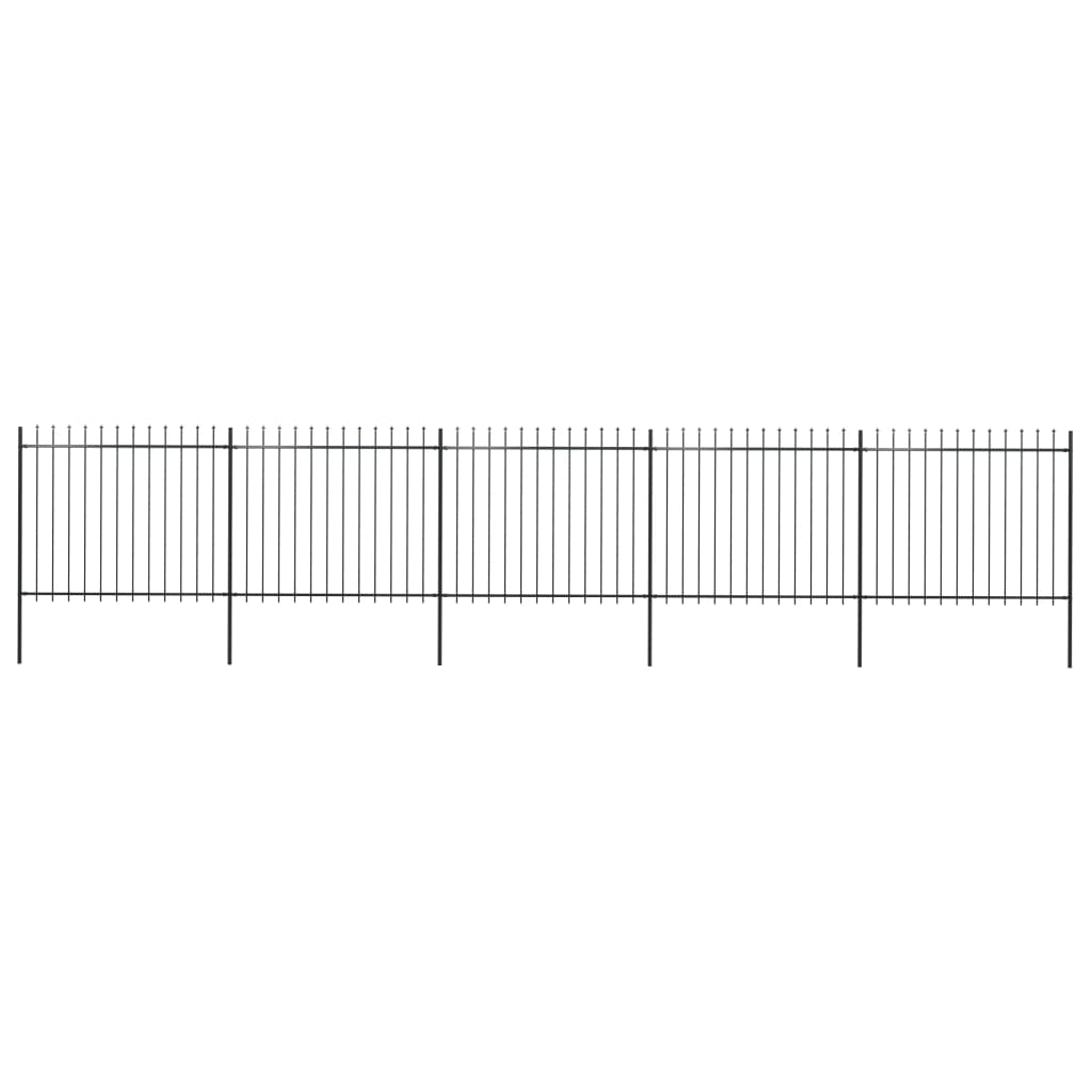 Gartenzaun mit Speerspitzen Zaunelemente Metallzaun Stahl Türzaun Sichtschutz - Bild 83 von 92