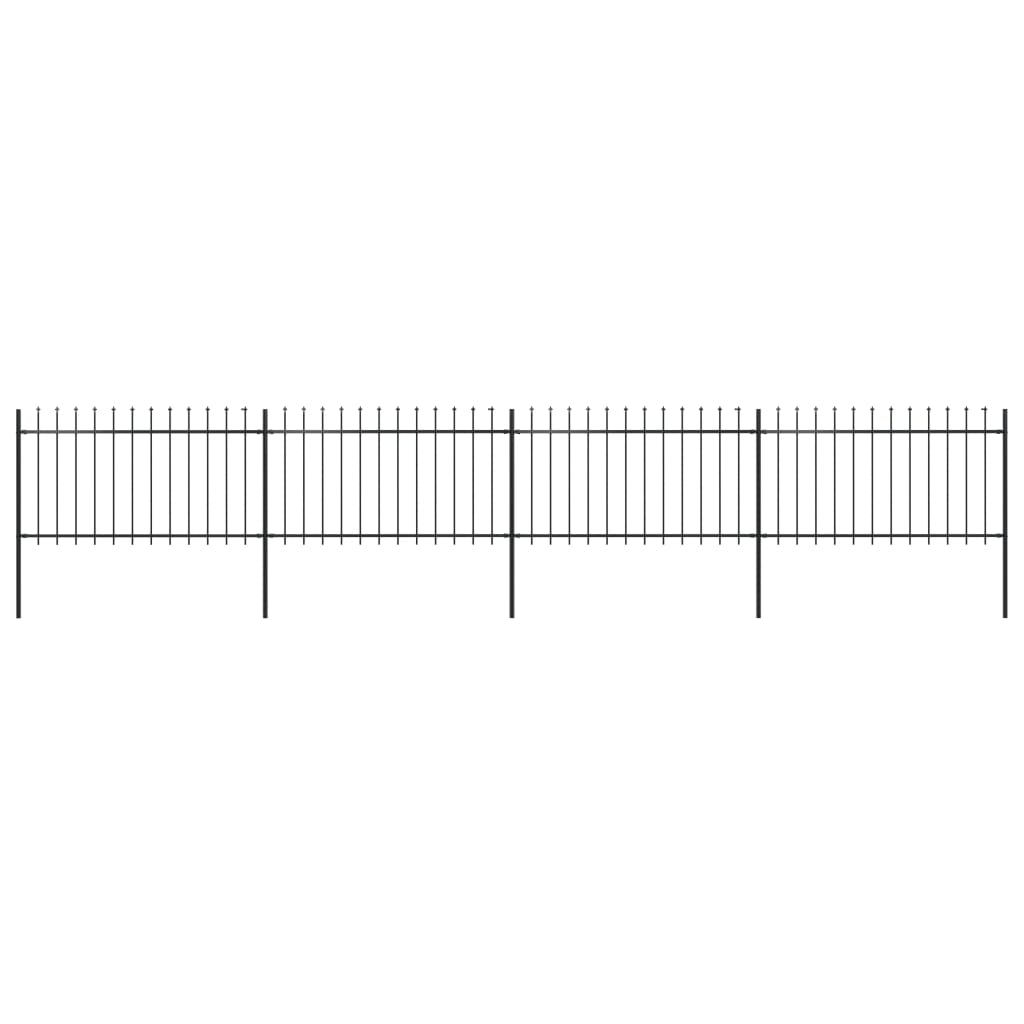 Gartenzaun mit Speerspitzen Zaunelemente Metallzaun Stahl Türzaun Sichtschutz - Bild 43 von 92