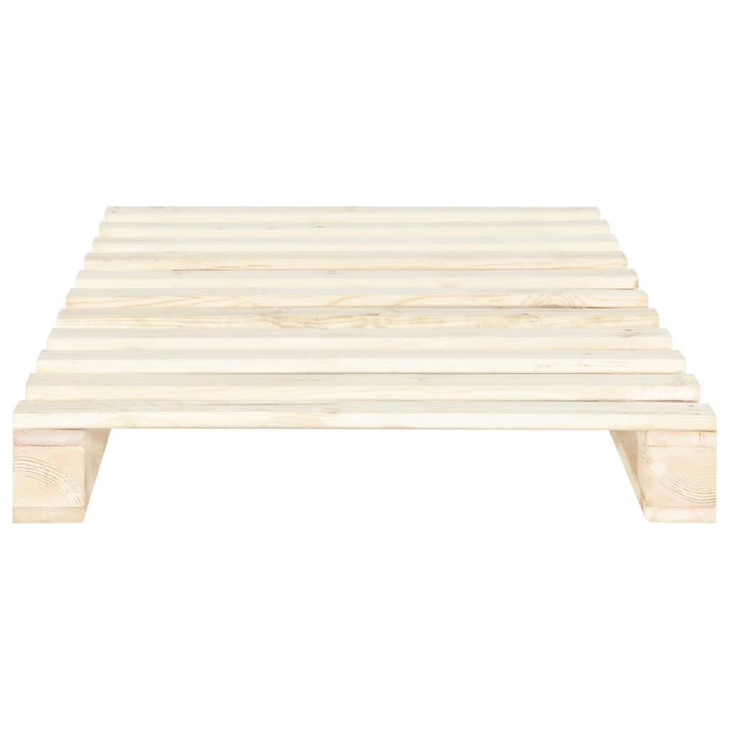 Einzelbett Kiefer-Massivholz Bettgestell Palettenbett Holzbett Bett 90x200 cm - Bild 40 von 56