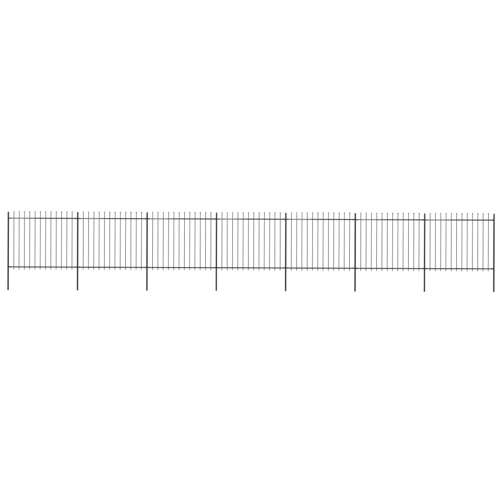 Gartenzaun mit Speerspitzen Zaunelemente Metallzaun Stahl Türzaun Sichtschutz - Bild 87 von 92
