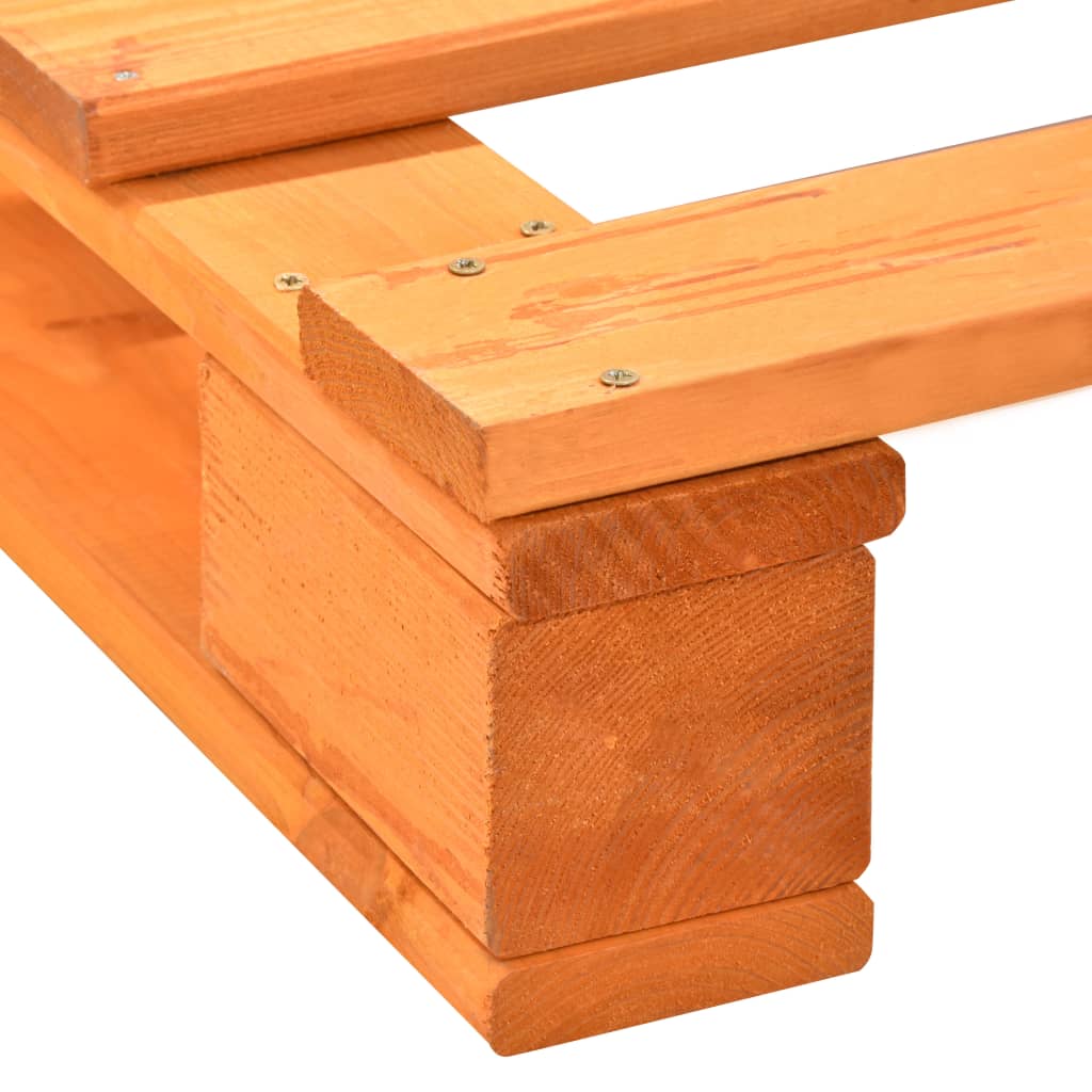 Einzelbett Kiefer-Massivholz Bettgestell Palettenbett Holzbett Bett 90x200 cm - Bild 7 von 56
