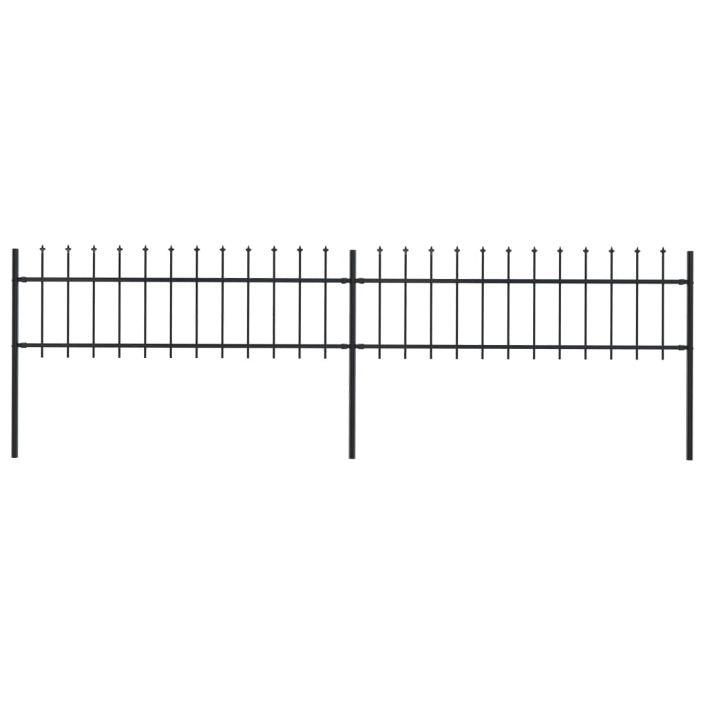 Gartenzaun mit Speerspitzen Zaunelemente Metallzaun Stahl Türzaun Sichtschutz - Bild 5 von 92