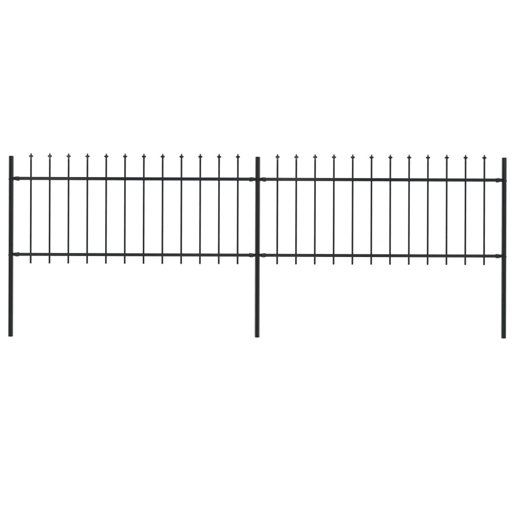 Gartenzaun mit Speerspitzen Zaunelemente Metallzaun Stahl Türzaun Sichtschutz - Bild 21 von 92
