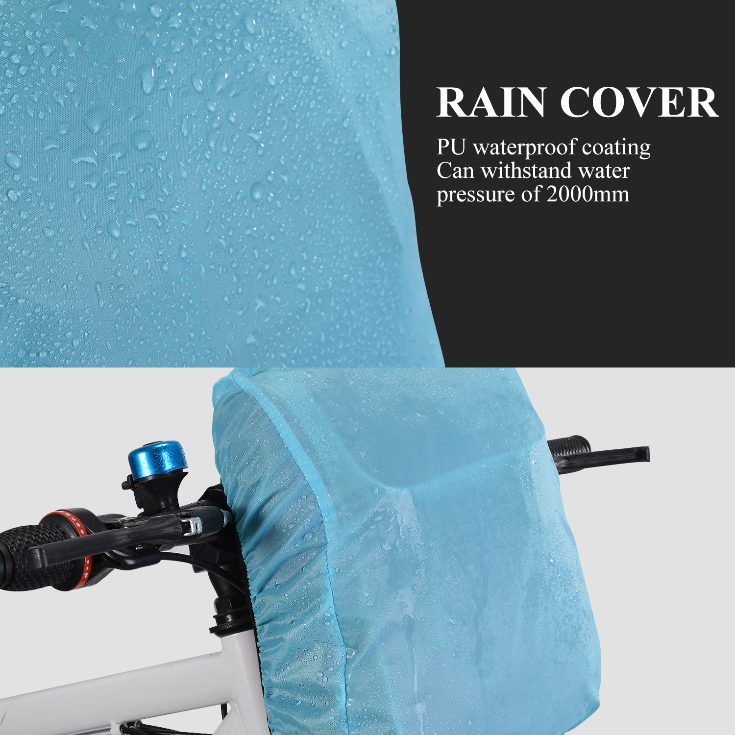 Cycling Handlebar Bag Waterproof Bike Front Bicycle Storage Basket Shoulder Bag - Picture 18 of 24