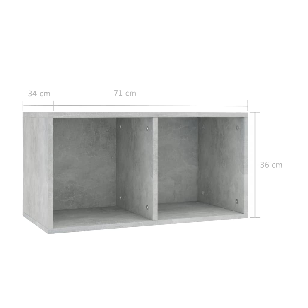 Aufbewahrungsbox Schallplatten Regal Schrank Aktenschrank Regalbox 71x34x36cm - Bild 64 von 96