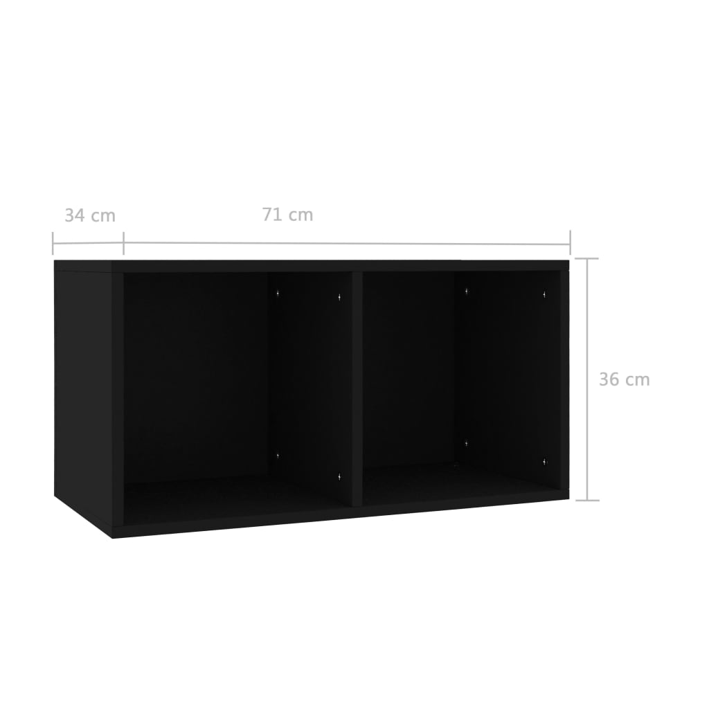 Aufbewahrungsbox Schallplatten Regal Schrank Aktenschrank Regalbox 71x34x36cm - Bild 86 von 96