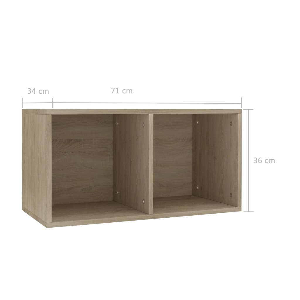 Aufbewahrungsbox Schallplatten Regal Schrank Aktenschrank Regalbox 71x34x36cm - Bild 72 von 96