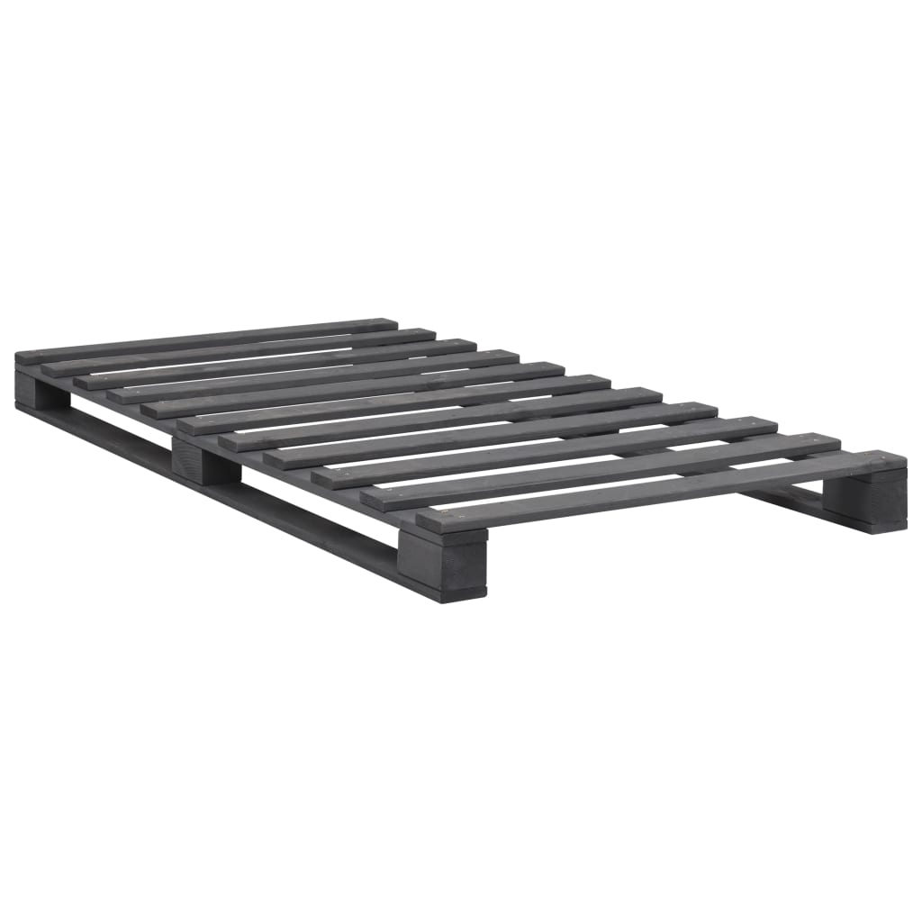 Einzelbett Kiefer-Massivholz Bettgestell Palettenbett Holzbett Bett 90x200 cm - Bild 24 von 56