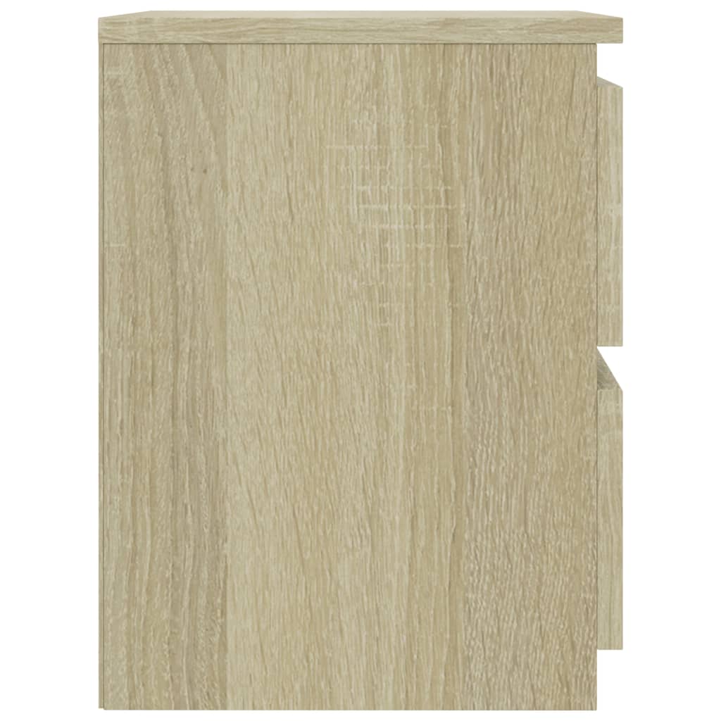 1/2er Holzwerkstoff Nachttisch Hochglanz Nachtschrank Schrank mit 2 Schubladen - Bild 29 von 61