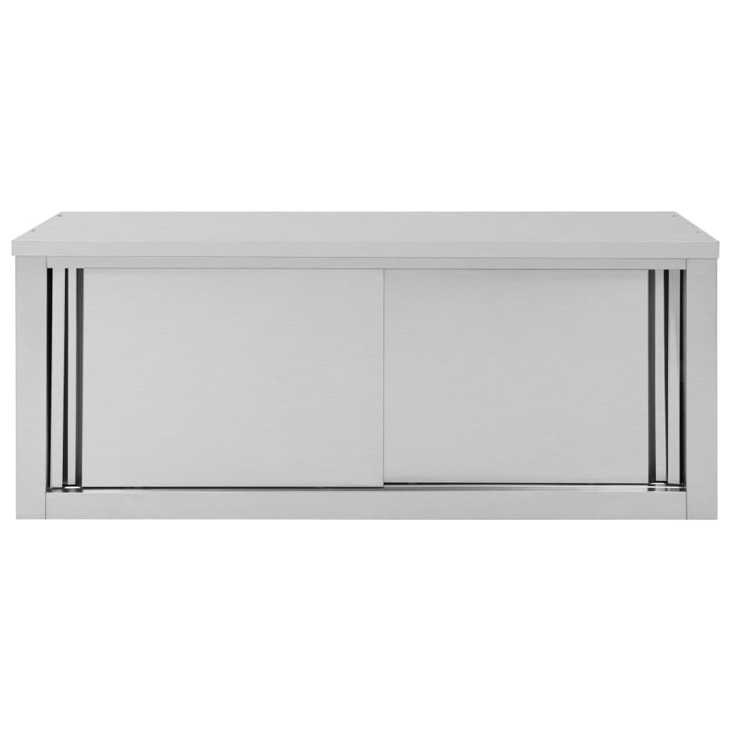 Wandhängeschrank Gastro mit Schiebetüren Edelstahl Hängeschrank Wandschrank - Bild 16 von 28