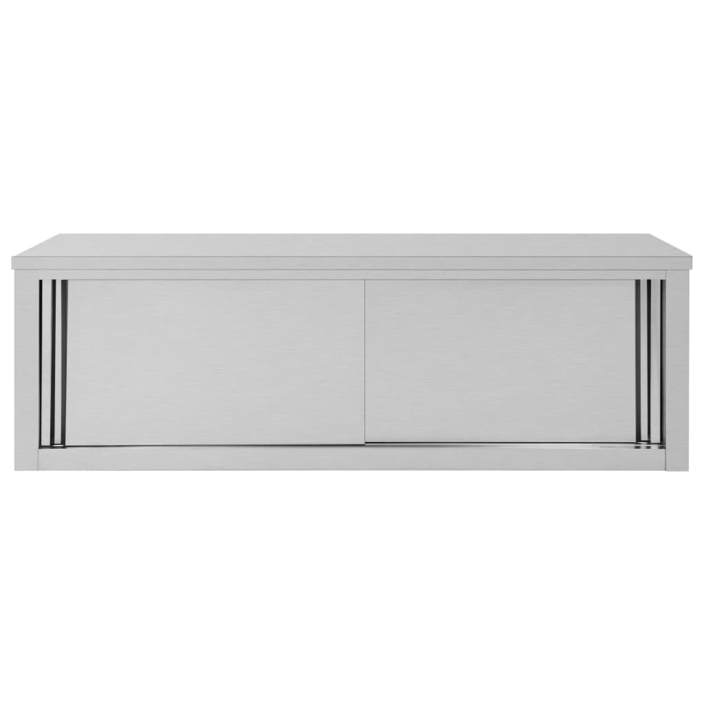 Wandhängeschrank Gastro mit Schiebetüren Edelstahl Hängeschrank Wandschrank - Bild 25 von 28