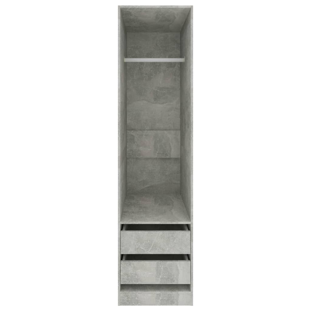 Kleiderschrank mit 2 Schubladen Holz Kleiderständer Flurschrank Hochschrank - Bild 24 von 56