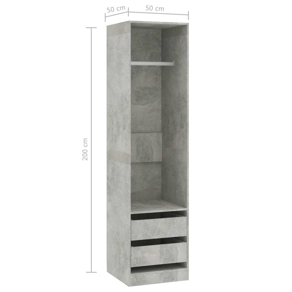 Kleiderschrank mit 2 Schubladen Holz Kleiderständer Flurschrank Hochschrank - Bild 26 von 56