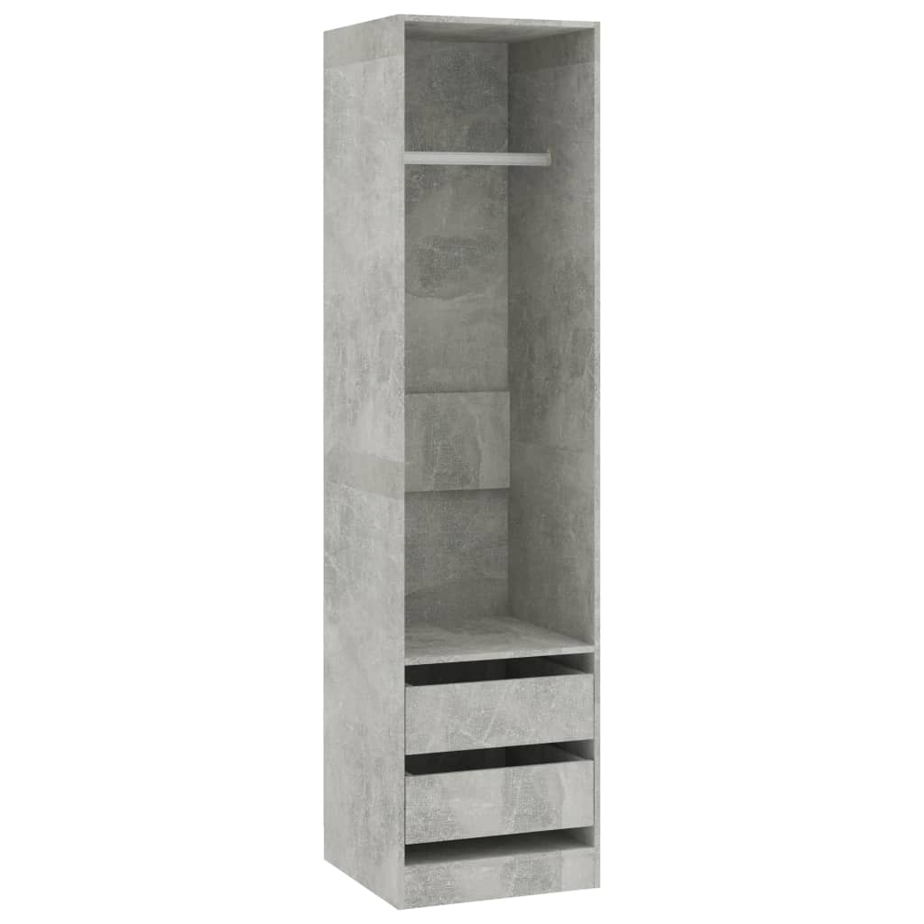 Kleiderschrank mit 2 Schubladen Holz Kleiderständer Flurschrank Hochschrank - Bild 22 von 56
