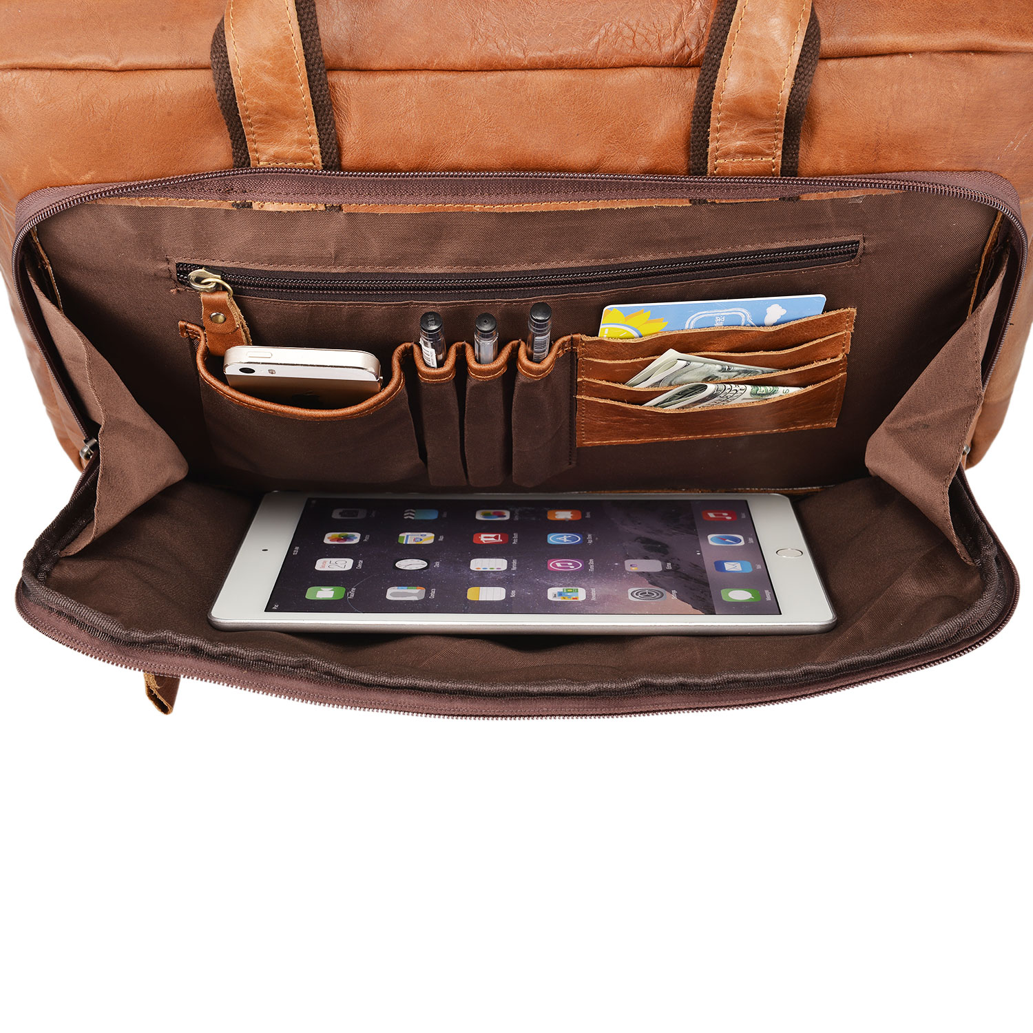 echte Leder Arbeitstasche Umhängetasche Herrentasche Business Laptoptasche XXL 