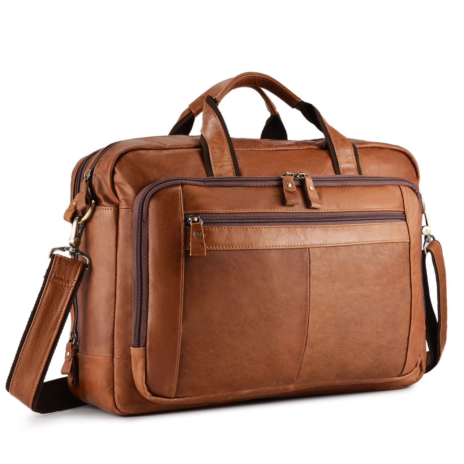 echte Leder Arbeitstasche Umhängetasche Herrentasche Business Laptoptasche XXL 