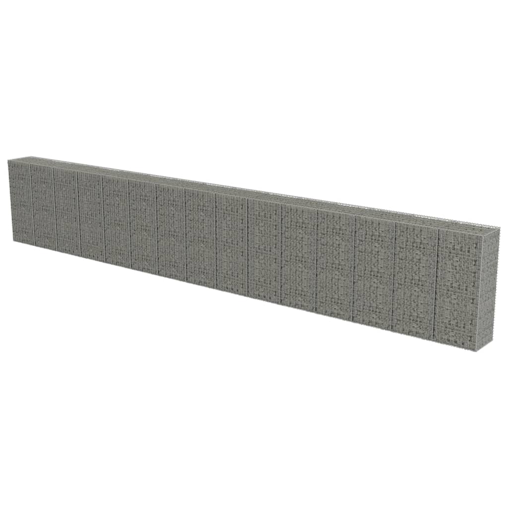 Gabione Steingabionen Steinkorb Wand Drahtkorb Draht Mauer Gabionenkorb Garten - Bild 75 von 95