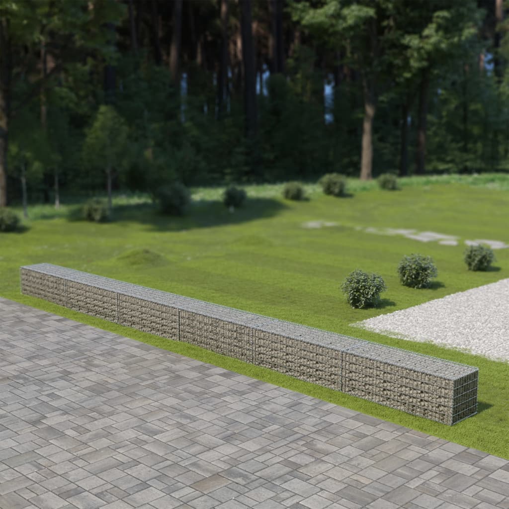 Gabione Steingabionen Steinkorb Wand Drahtkorb Draht Mauer Gabionenkorb Garten - Bild 85 von 95