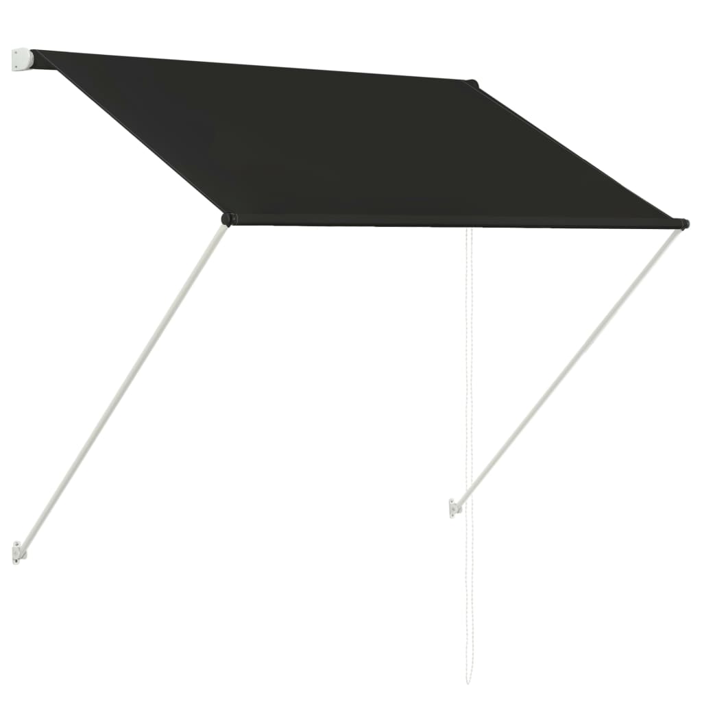 Retractable Awning Manual Roller Canopy Sunshade Shelter Top Balcony Garden