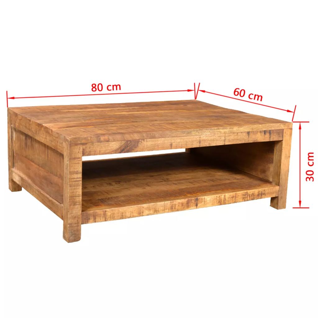 Solid Mango Wood Coffee Table Nightstand Side collection End Cabinet Nest Table Antique