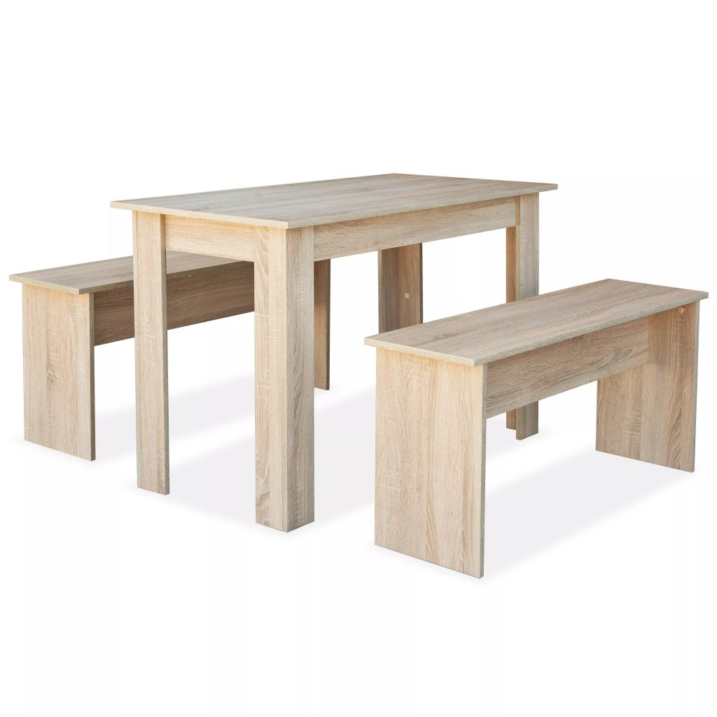 Essgruppe 3/5-tlg. Esstisch Holztisch Tischgruppe Küchentisch 1 Tisch 2/4 Stuhl - Bild 11 von 42