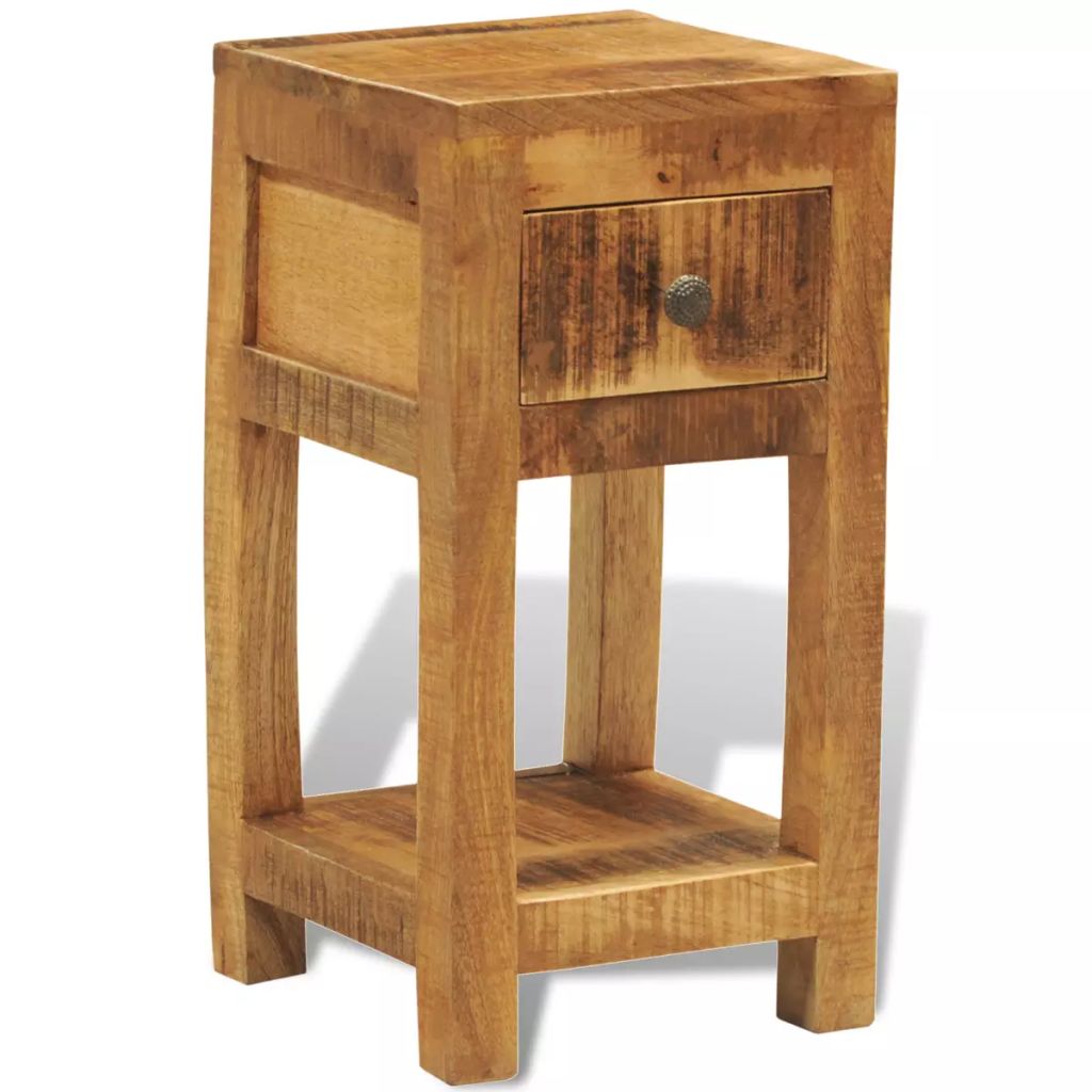Solid Mango Wood Coffee vente Table Nightstand Side End Cabinet Nest Table Antique