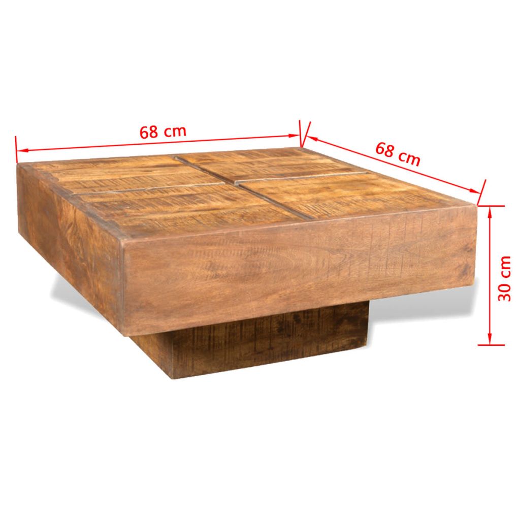 Solid Mango Wood Coffee vente Table Nightstand Side End Cabinet Nest Table Antique