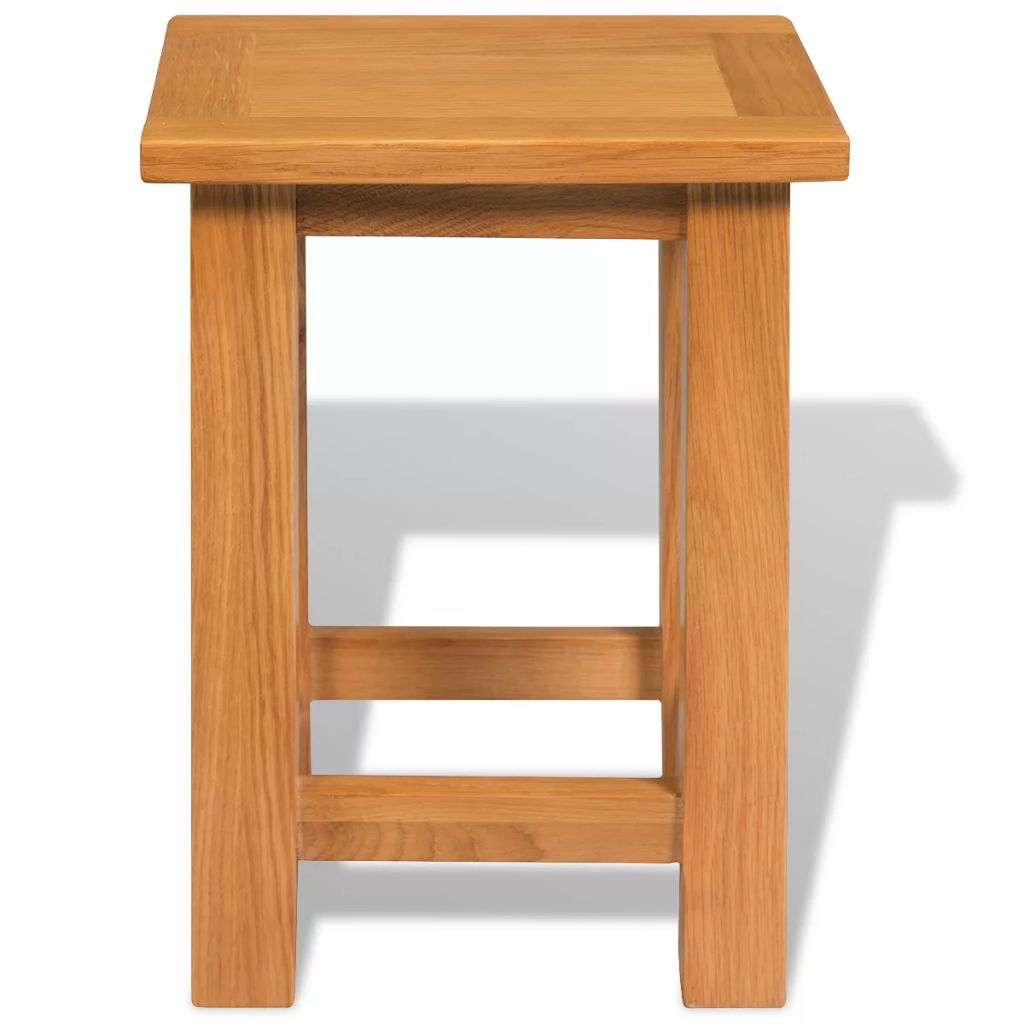 End Table Solid Oak Wood Bedside Cabinet Side Accent Display Plant Stand Small - Picture 7 of 23