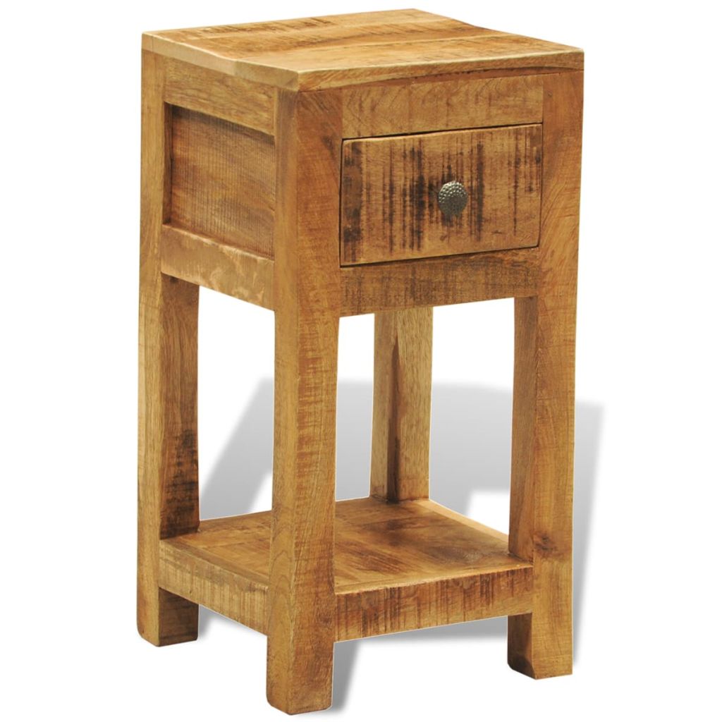 Solid Mango Wood Coffee vente Table Nightstand Side End Cabinet Nest Table Antique