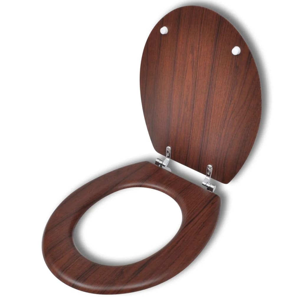 Toilet Seat Resin MDF Novelty Design WC Seat Strong Hinges Soft Close Bathroom