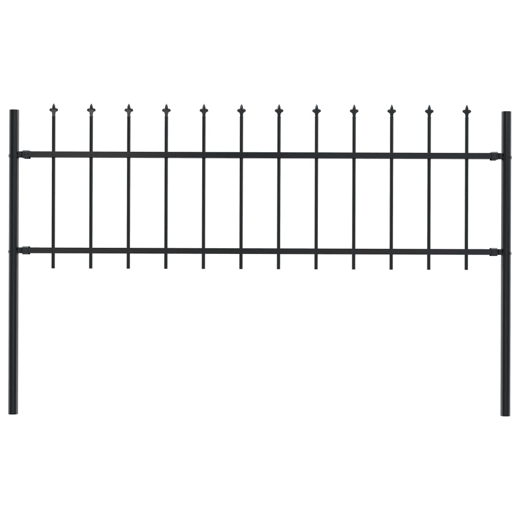 Gartenzaun mit Speerspitzen Zaunelemente Metallzaun Stahl Türzaun Sichtschutz - Bild 2 von 92