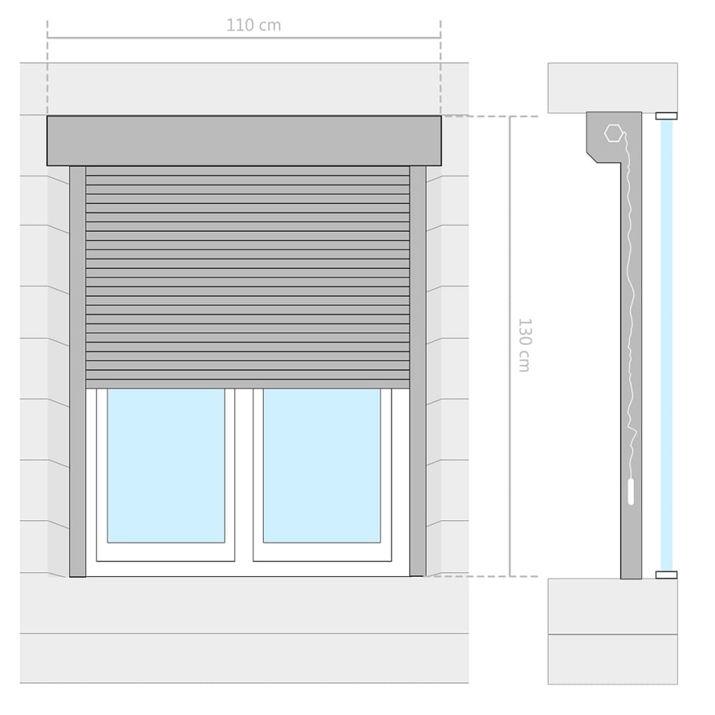 Security Roller Shutter Heavy Duty Aluminium Window Door Home Office Commercial