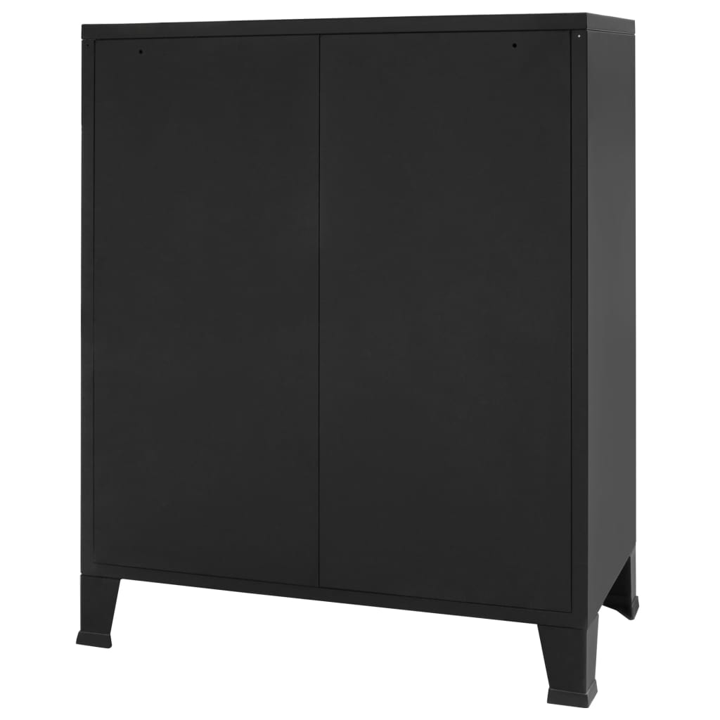 Industrie-Stil Umkleideschrank Metallschrank Metallspind Fächerschrank Schwarz - Bild 51 von 67