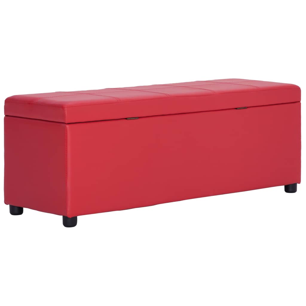 Kunstleder Sitzhocker Sitzwürfel Sitzbank Aufbewahrungsbox Ottomane Fußbank - Bild 31 von 42