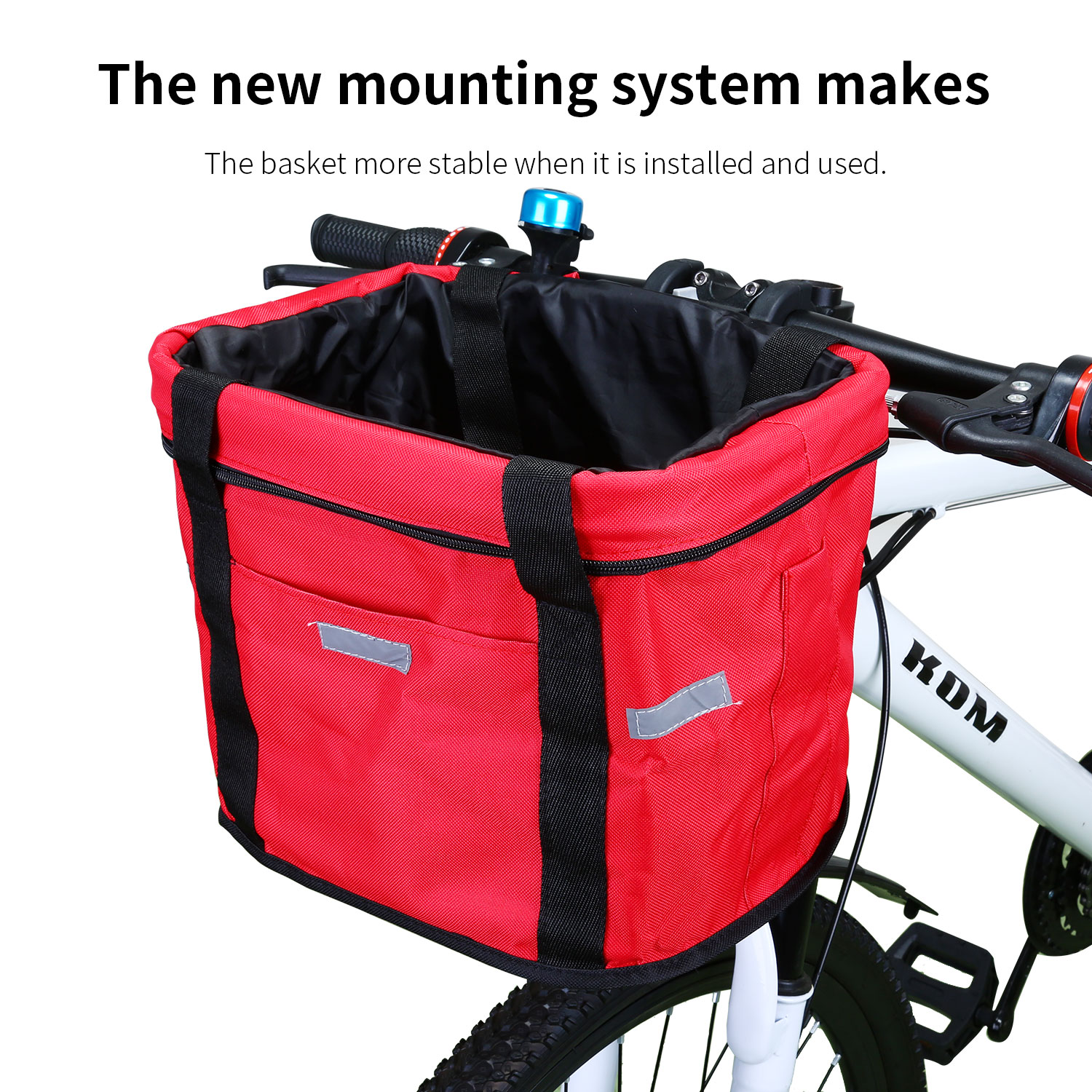 Bike Basket Multi-Purpose Bicycle Handlebar Bag Pet Carrier Front Storage Basket