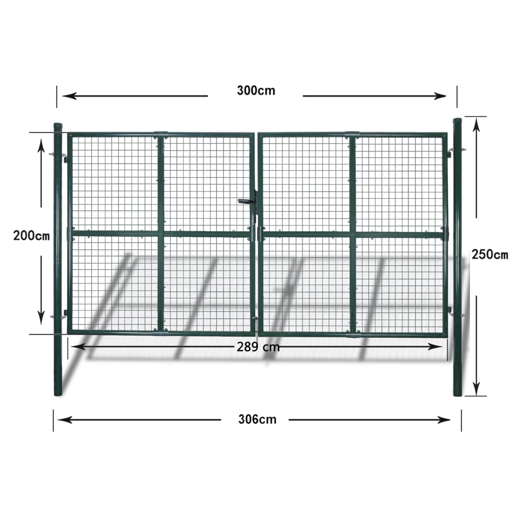 Doppeltor Zauntor Gartentor Gartenpforte Doppelflügeltor Tür Hoftor Industrietor - Bild 5 von 20