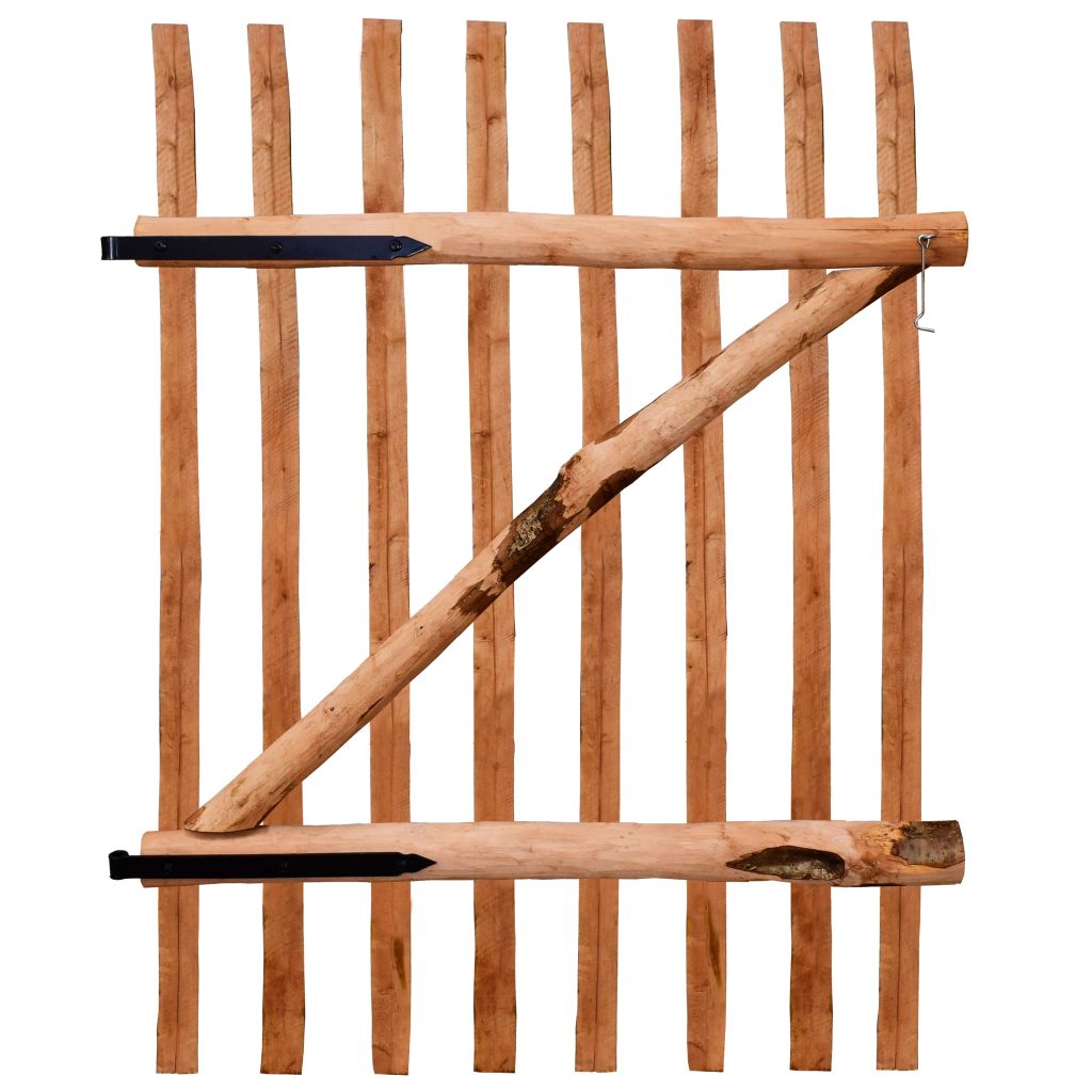 Gartentor Haselnuss Staketenzaun Holz Garten Zaun Tor Pforte Tür 60-150cm - Bild 57 von 61