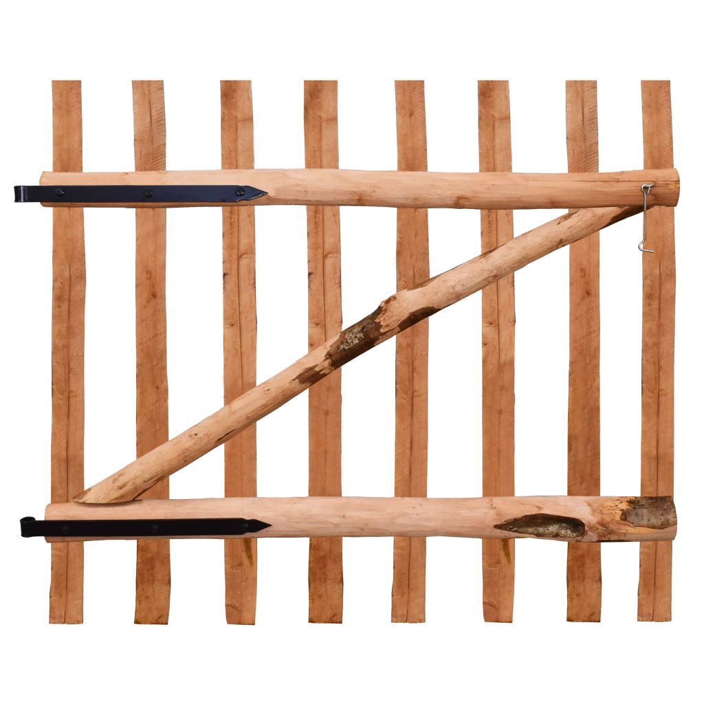 Gartentor Haselnuss Staketenzaun Holz Garten Zaun Tor Pforte Tür 60-150cm - Bild 39 von 61
