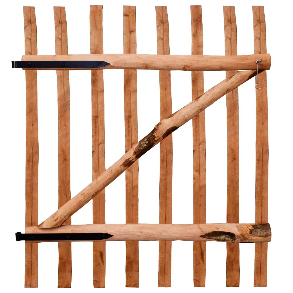 Gartentor Haselnuss Staketenzaun Holz Garten Zaun Tor Pforte Tür 60-150cm - Bild 51 von 61
