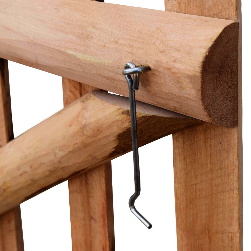 Gartentor Haselnuss Staketenzaun Holz Garten Zaun Tor Pforte Tür 60-150cm - Bild 35 von 61