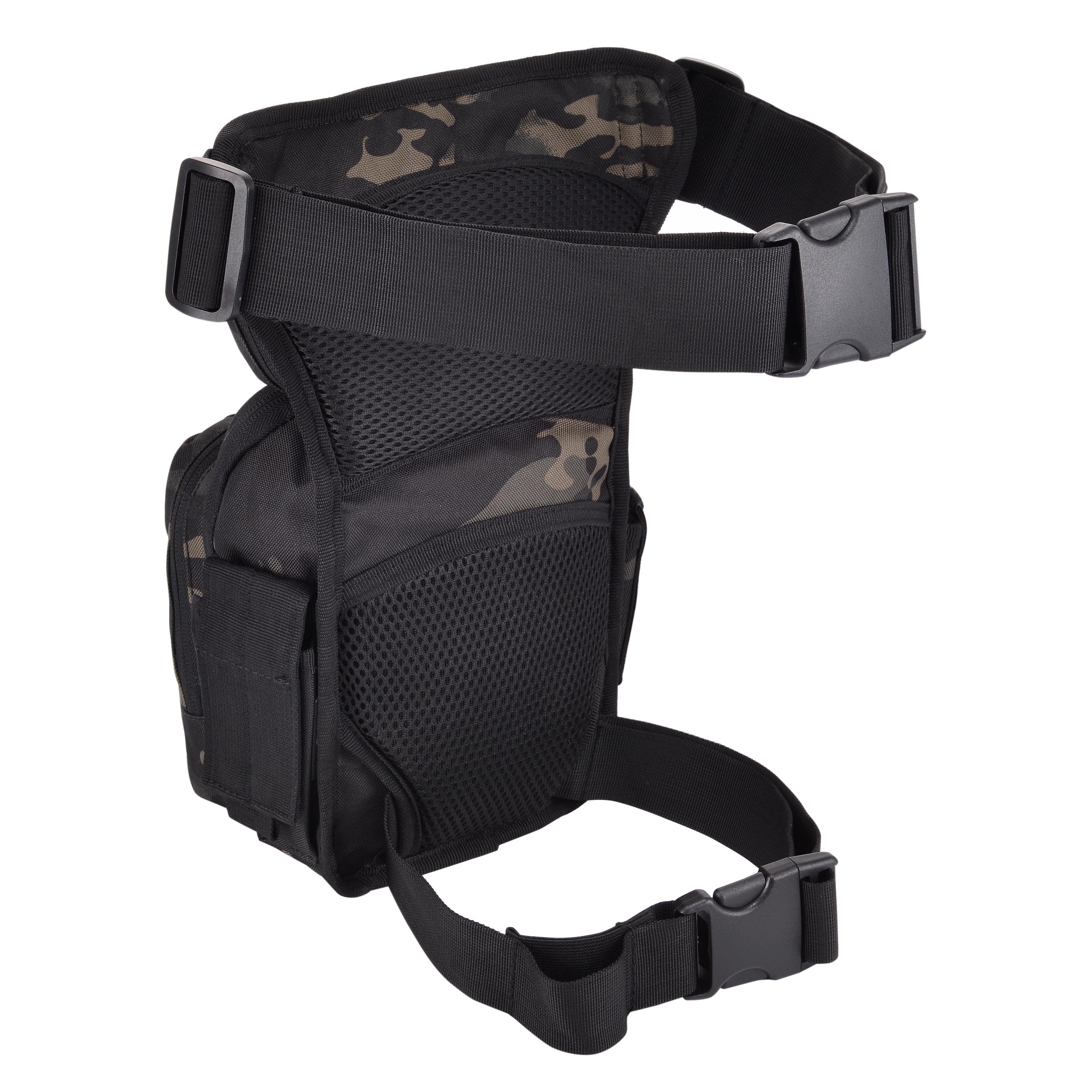 Military Tactical Drop Leg Bag Molle Men Motorcycle Outdoor Thigh Waist Belt Bag - Picture 12 of 21