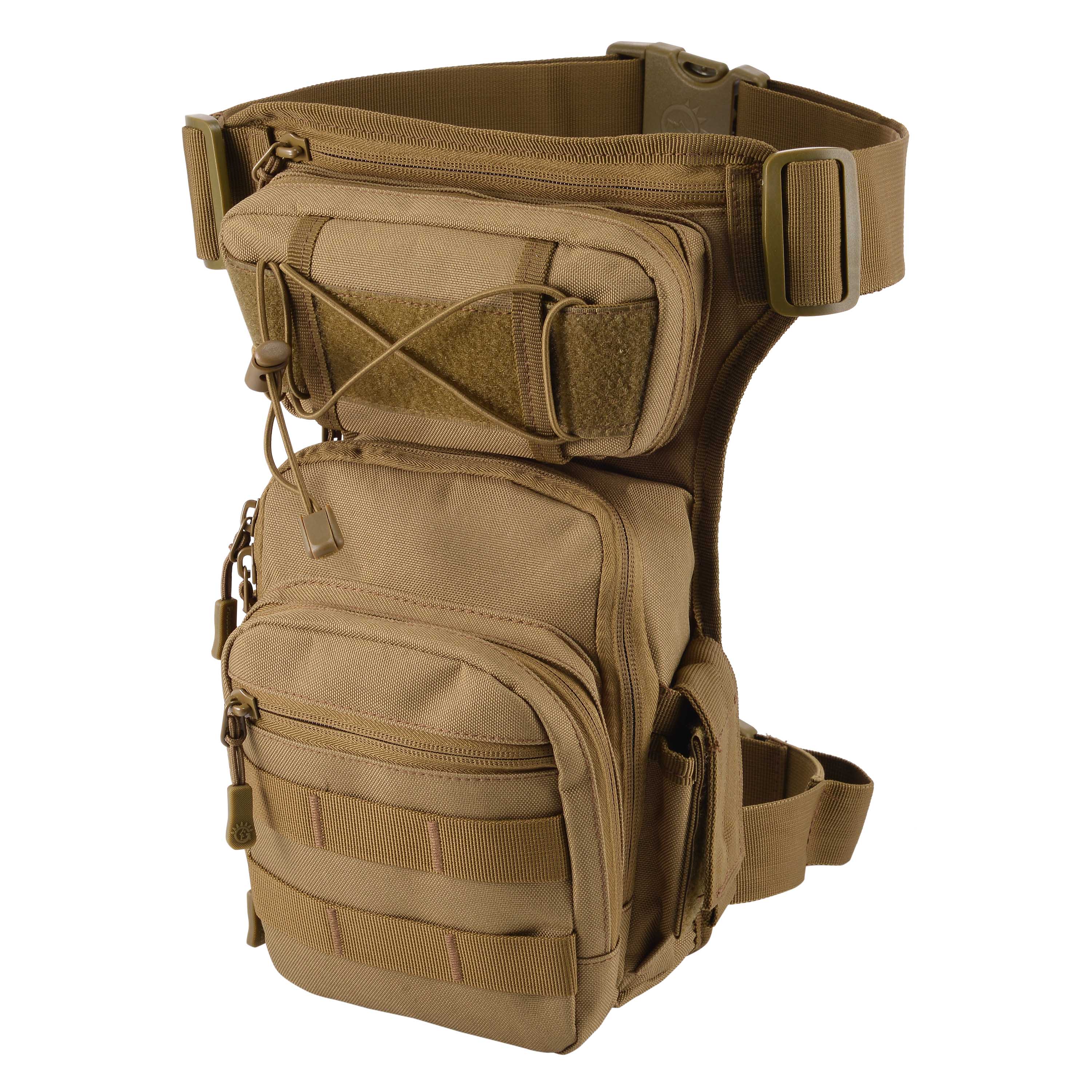 Military Tactical Drop Leg Bag Molle Men Motorcycle Outdoor Thigh Waist Belt Bag - Picture 2 of 21