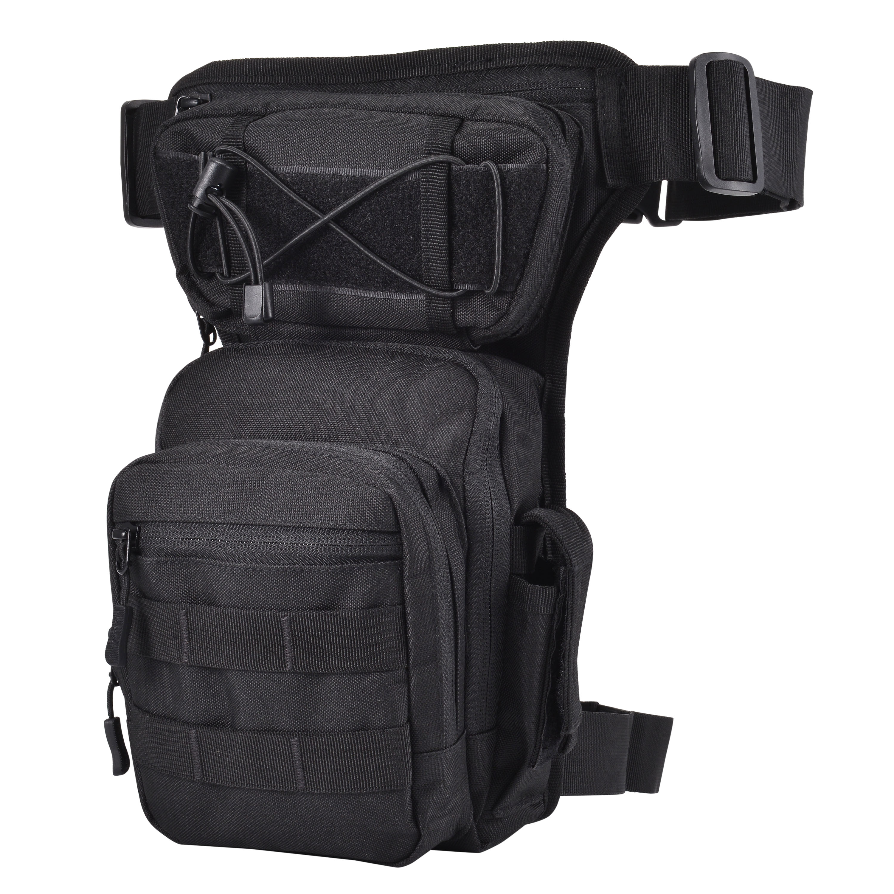 Military Tactical Drop Leg Bag Molle Men Motorcycle Outdoor Thigh Waist Belt Bag - Picture 17 of 21