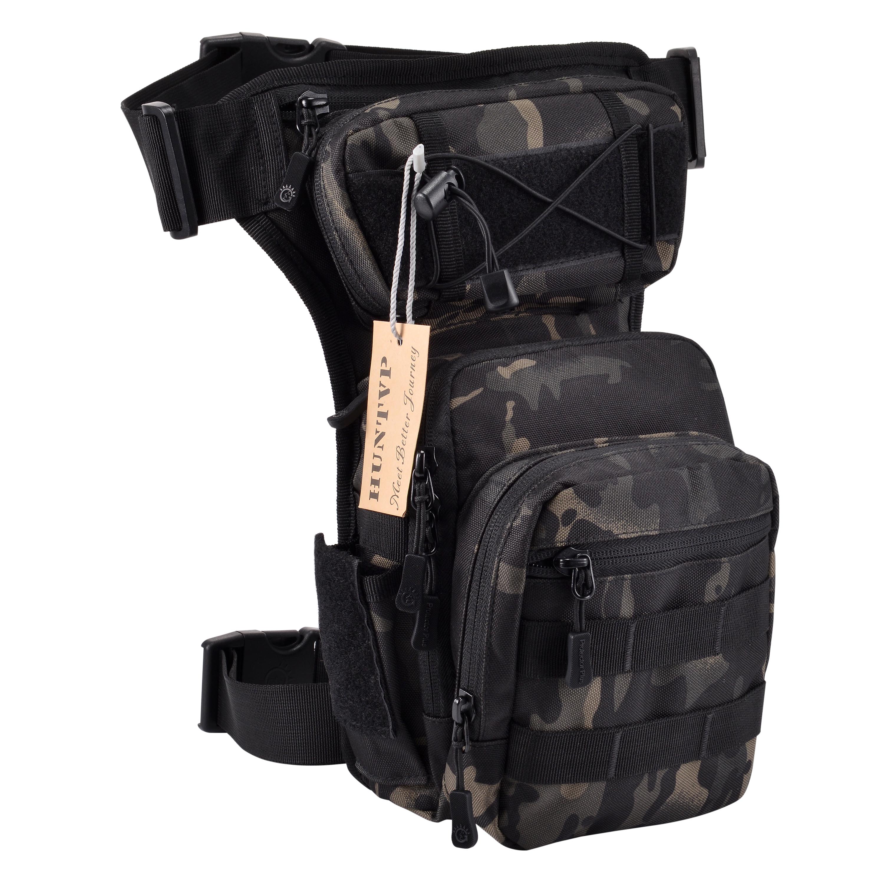 Huntvp Tactical Molle Drop Leg Bag Waist Bags Outdoor For Cycling Camping Hiking - Picture 4 of 19